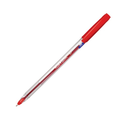 [080836] BOLÍGRAFO TINTA FLUIDA VISCOSA PLUS BASIC ROJO