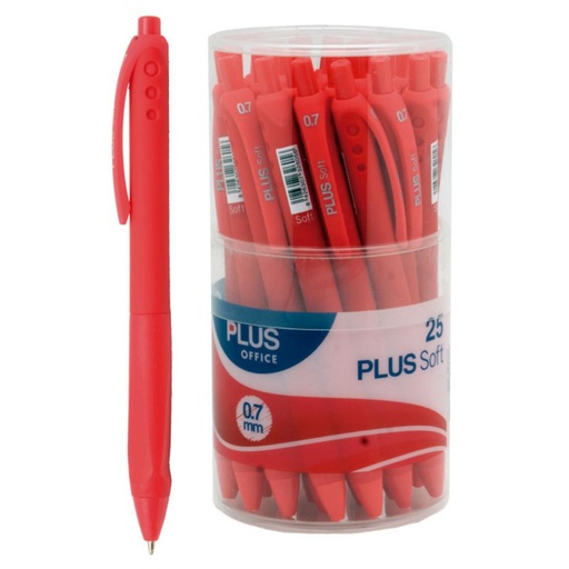 [081102] BOLIGRAFO PLUS SOFT 2 ROJO