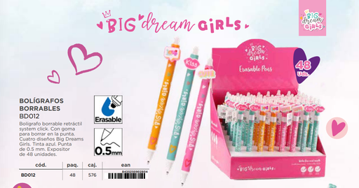 [879943] BOLIGRAFOS BORRABLES BD012