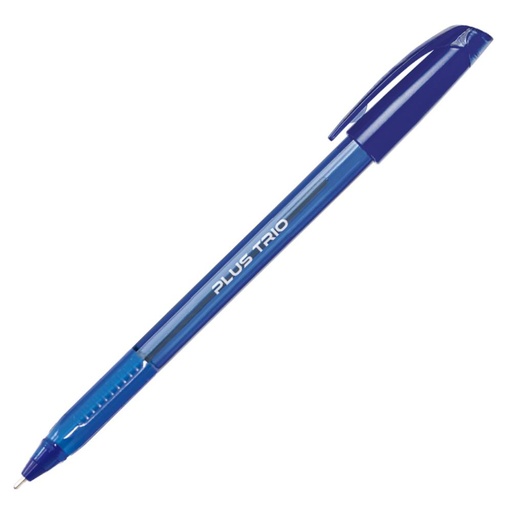 [080930] BOLÍGRAFO TINTA FLUIDA VISCOSA PLUS OFFICE TRIO AZUL
