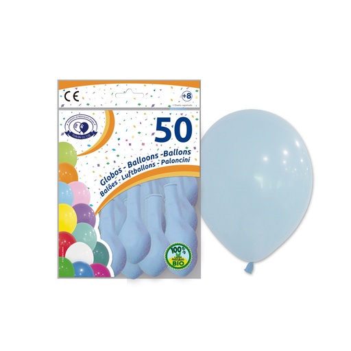 [000011] BOLSA 50 GLOBOS AZUL BEBE 9RP5-72