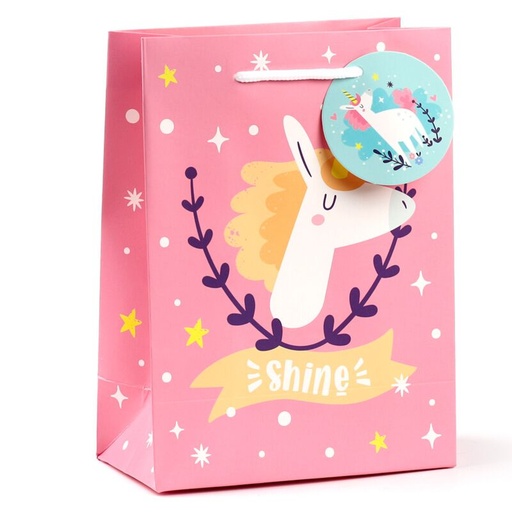 [000615] BOLSA DE REGALO UNICORNIO MEDIANA