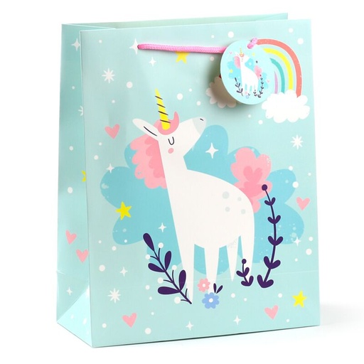 [000728] BOLSA DE REGALO UNICORNIO MAGICO GRANDE