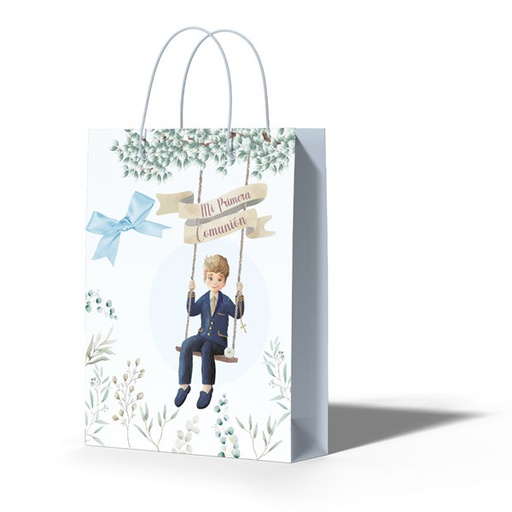 [000765] BOLSA MEDIANA LAZO COMUNION NIÑO COLUMPIO