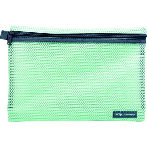 [040750] BOLSA MULTIUSO CREMALLERA VERDE A5