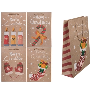 [880760] BOLSA PAPEL REGALO CHRISTMAS WARMS