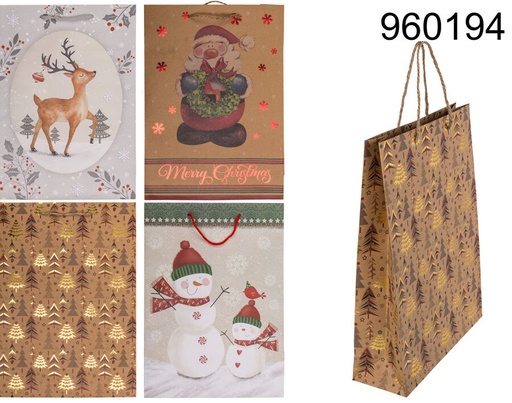 [880794] BOLSA REGALO DE CARTON NAVIDAD