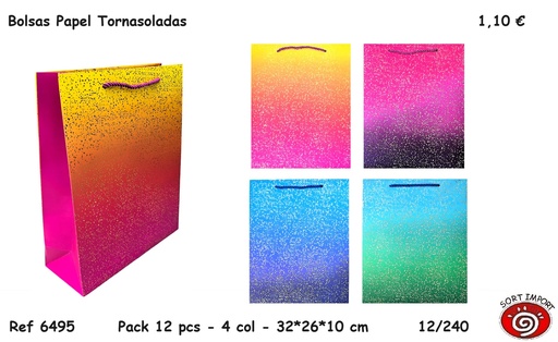 [000258] BOLSAS PAPEL TORNASOLADAS 6495
