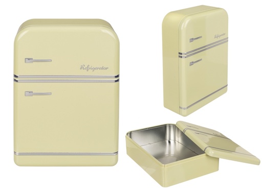 [879990] CAJA METALICA CREMA NEVERA NOS