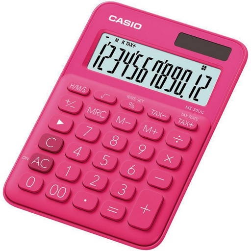 [247859] CALCULADORA CASIO MS20UC ROJO