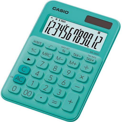 [247857] CALCULADORA CASIO MS20UC VERDE