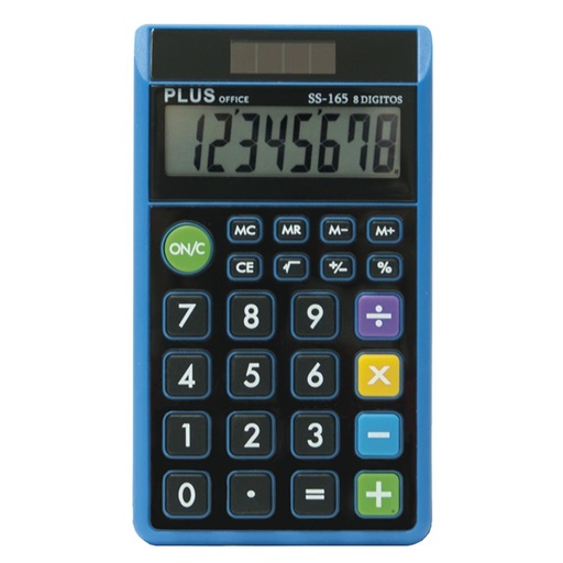 [220516] CALCULADORA PLUS SS-165 AZUL