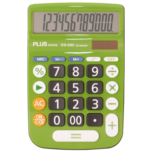 [220583] CALCULADORA PLUS SS-190 VERDE
