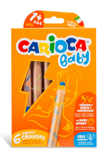 [000645] CARIOCA BABY 3IN1 CRAYONE 6UDS