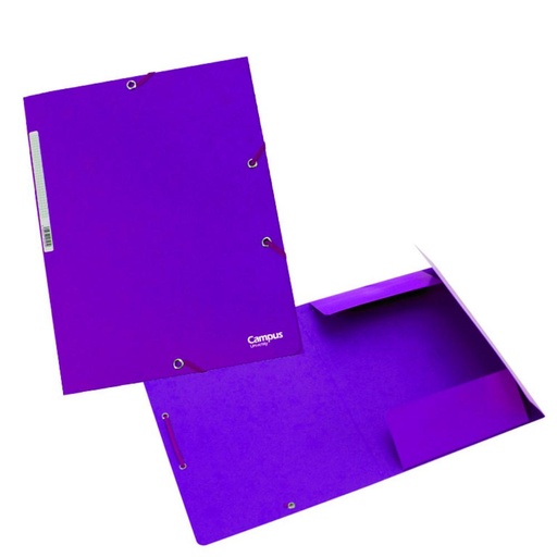 [180579] CARPETA A4 CARTON GOMA SOLAPA VIOLETA