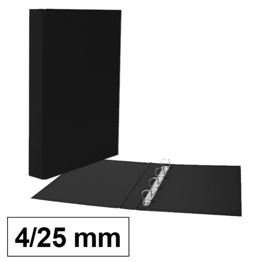 [180772] CARPETA F 4A/25 CARTON NEGRO