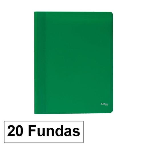 [180655] CARPETA FLEXIBLE 20 FUNDAS VERDE