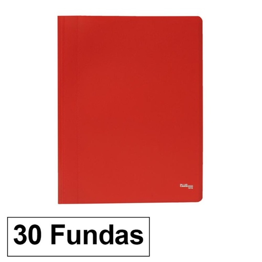 [180657] CARPETA FLEXIBLE 30 FUNDAS ROJ