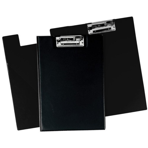 [180217] CARPETA FOLIO CON MINICLIP PVC NEGRO