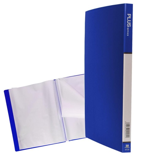 [180221] CARPETA FUNDAS MT20 RIGIDA 20F AZUL