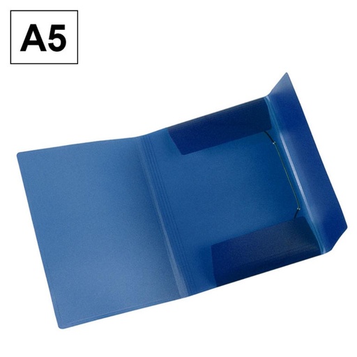 [180545] CARPETA PLASTICO SOLAPA A5 AZUL