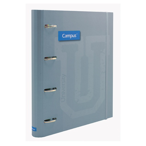 [181196] CARPETA RINGBOOK SOFT CAMPUS UNIVERSITY 4 ANILLAS+RECAMBIO AZUL MANHATTAN
