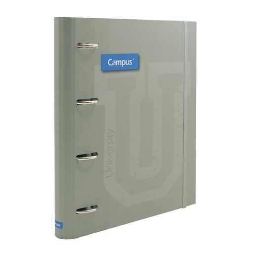 [181197] CARPETA RINGBOOK SOFT CAMPUS UNIVERSITY 4 ANILLAS+RECAMBIO VERDE MANHATTAN