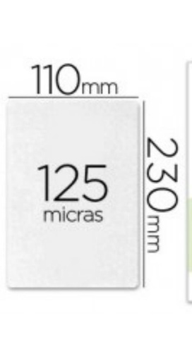 [220196] CARTERITA PLAST.230x110 CC 100