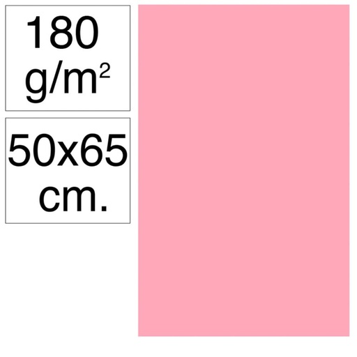 [630498] CARTULINA 50X65 180G ROSA
