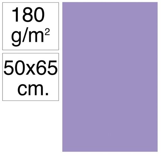 [630492] CARTULINA 50X65 180G VIOLETA 25UD