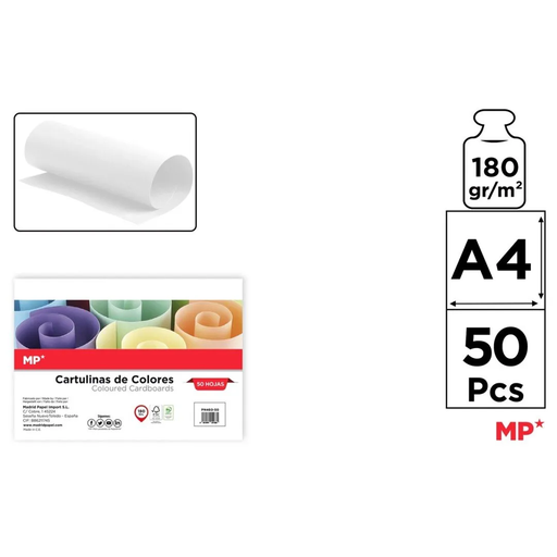 [252041] CARTULINA A4 BLANCO DIAMANT 50UD