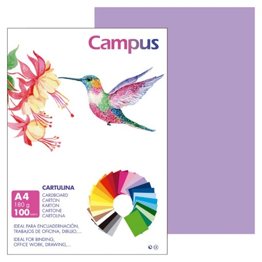 [220560] CARTULINA A4 MAKRO VIOLETA 180G 100UD