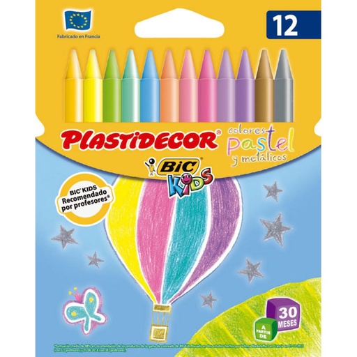 [118924] CERAS PLASTIDECOR 12COL PASTEL