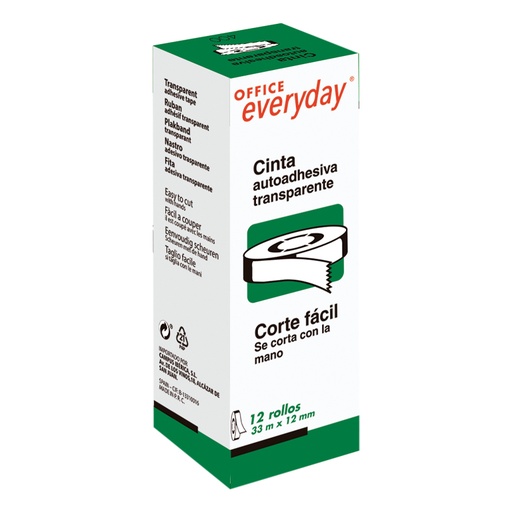 [040497] CINTA ADHESIVA 33x12 CAJA VERDE