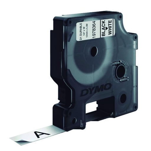 [248022] CINTA DYMO D1 12MMX5M NEGRO/BL