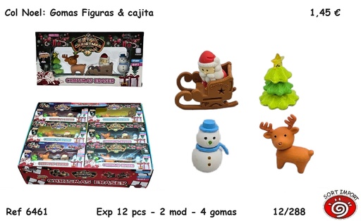 [752237] COL.NOEL CAJITA 4 GOMAS 6461