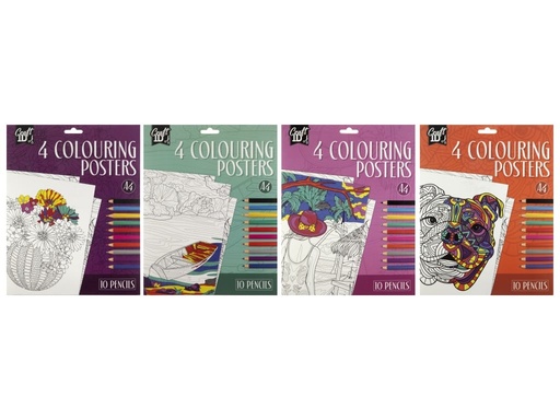 [653185] COLOURING POSTER A4 CR5020/GE