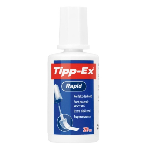 [080007] CORRECTOR LIQUIDO TIPP-EX RAPID 20 ML.