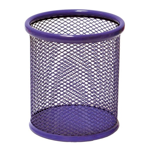 [040651] CUBILETE DE REJILLA PLUS OFFICE 190 METALICO AZUL GRIS PASTEL