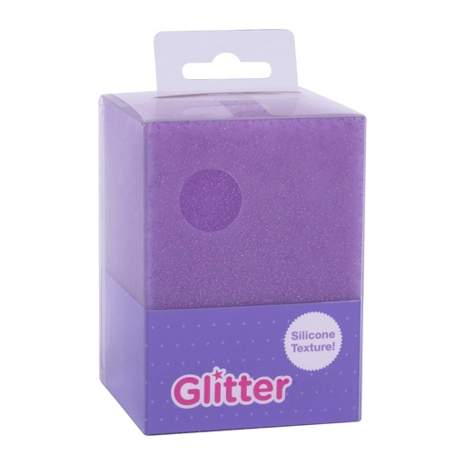 [652661] CUBILETE SILICONA GLITTER LILA