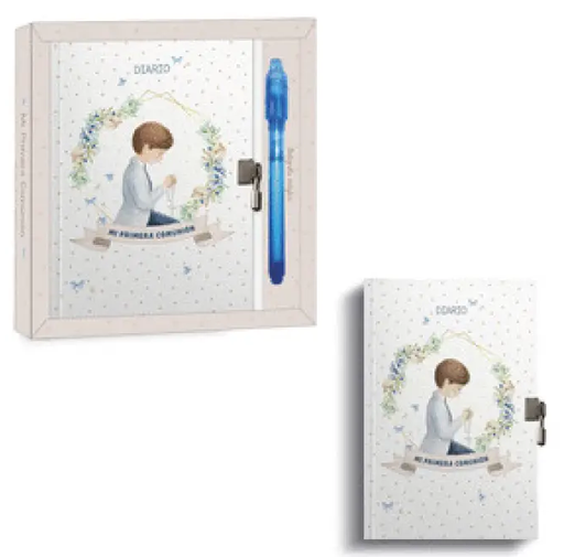 [000745] DIARIO COMUNION NIÑO ORLA+BOLIGRAFO MAGICO