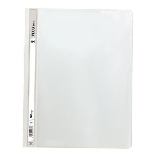 [180642] DOSSIER FASTENER A4 BLAN 100H