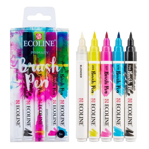 [600441] ECOLINE BRUSHPEN X5 PRIMARIOS