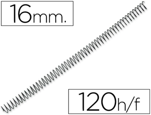 [220186] ESPIRAL METALICO P56/4:1 16 MM