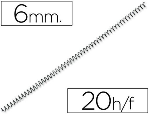 [220181] ESPIRAL METALICO P56/4:1 6MM