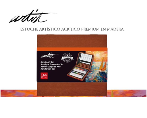 [623400] ESTUCHE MADERA 34 PIEZ.AB-0121