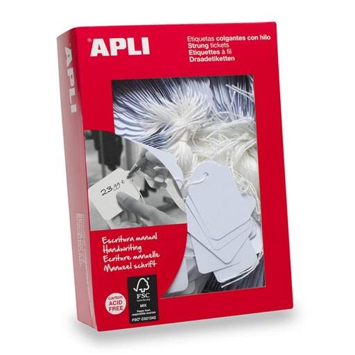 [029201] ETIQUETA COLGANTE APLI 50x70MM