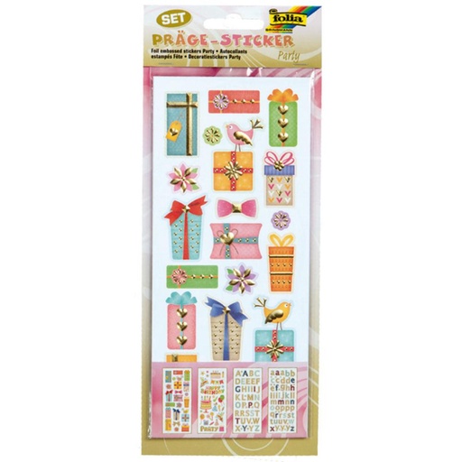 [862383] ETIQUETA FOLIA FIESTA 4HOJAS