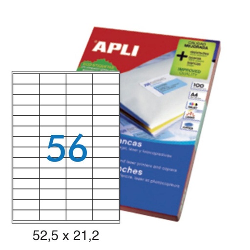 [028998] ETIQUETAS FOTOC.1284 52,5X21,2