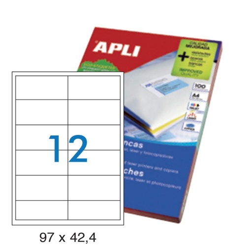 [029850] ETIQUETAS FOTOC.1288 97x42,4